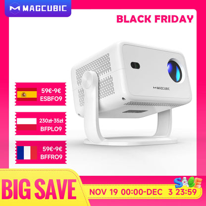 MAGLUMIC AURA PRO™ – SMART PROJEKTOR 4K Z ANDROID 11 I Wi-Fi 6